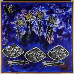 Juliette Goddard RCA  - 2004 Mixed Media, Blue Jeweled Mountain