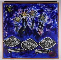 Juliette Goddard RCA, Juliette 2004 Mixed Media, Blauer Juwelen Berg