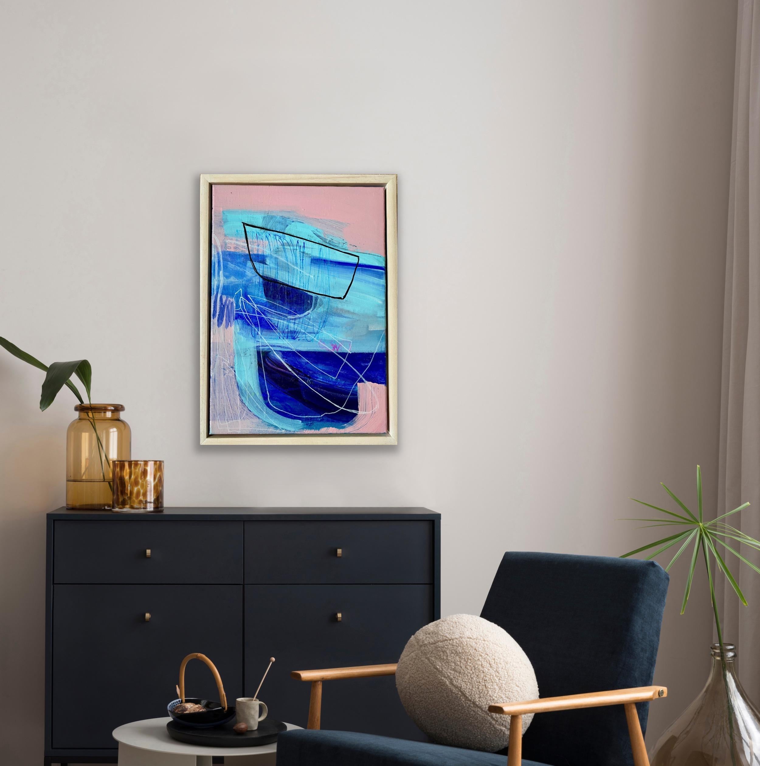 Serie del dolore #3, Pittura originale, Paesaggio, Arte astratta - Painting di Julia Godden