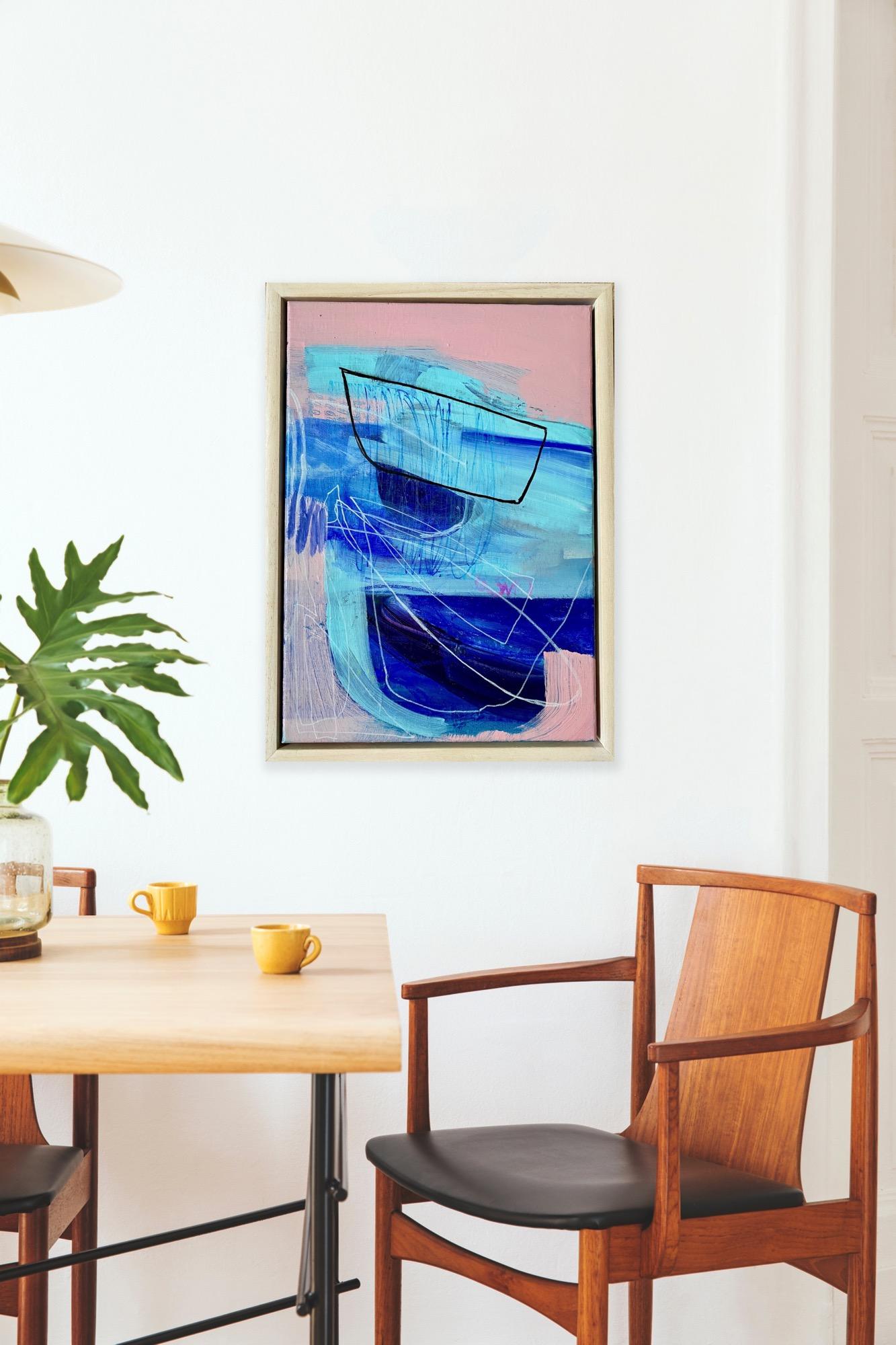 Serie del dolore #3, Pittura originale, Paesaggio, Arte astratta - Painting Astratto di Julia Godden