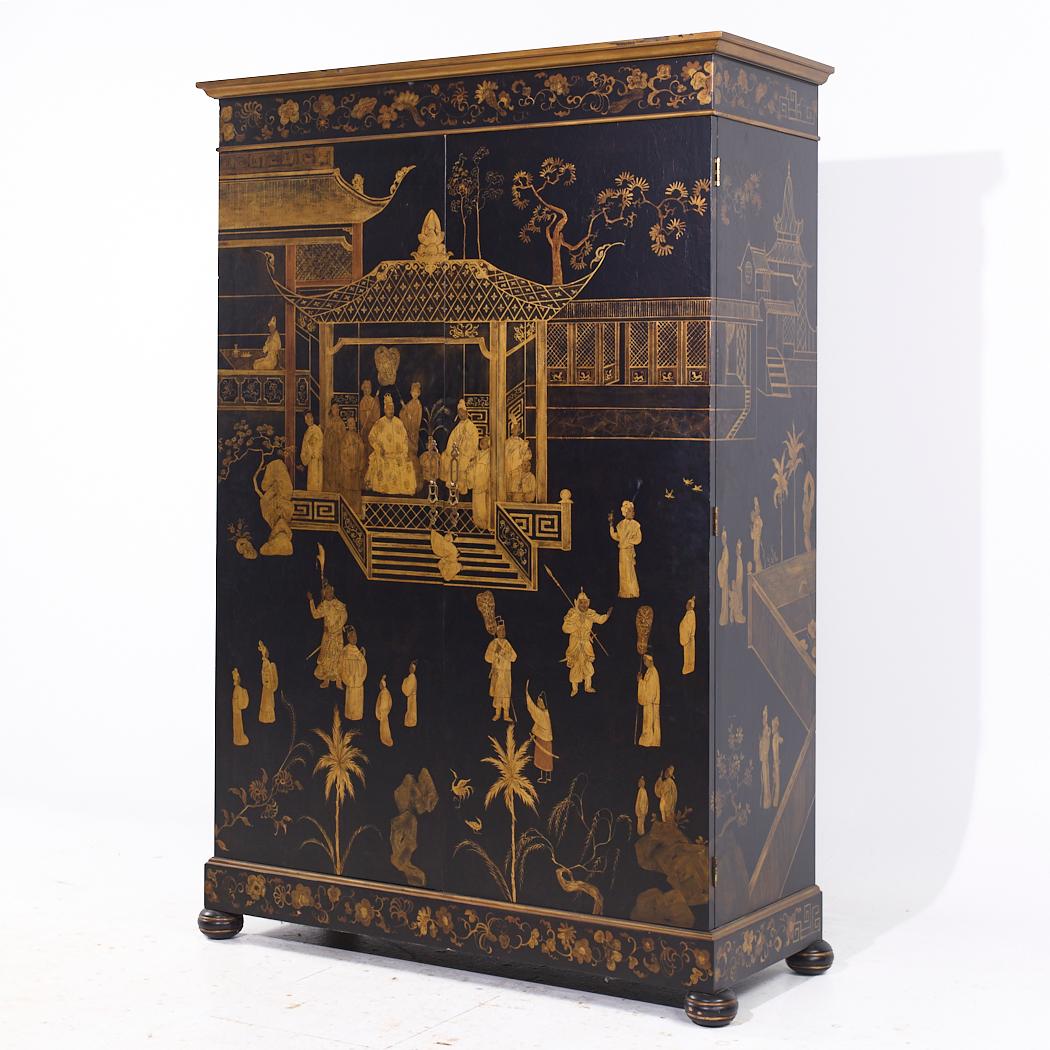 Julia Gray Chinoiserie Asiatischer Kleiderschrank Kommode (amerikanisch) im Angebot