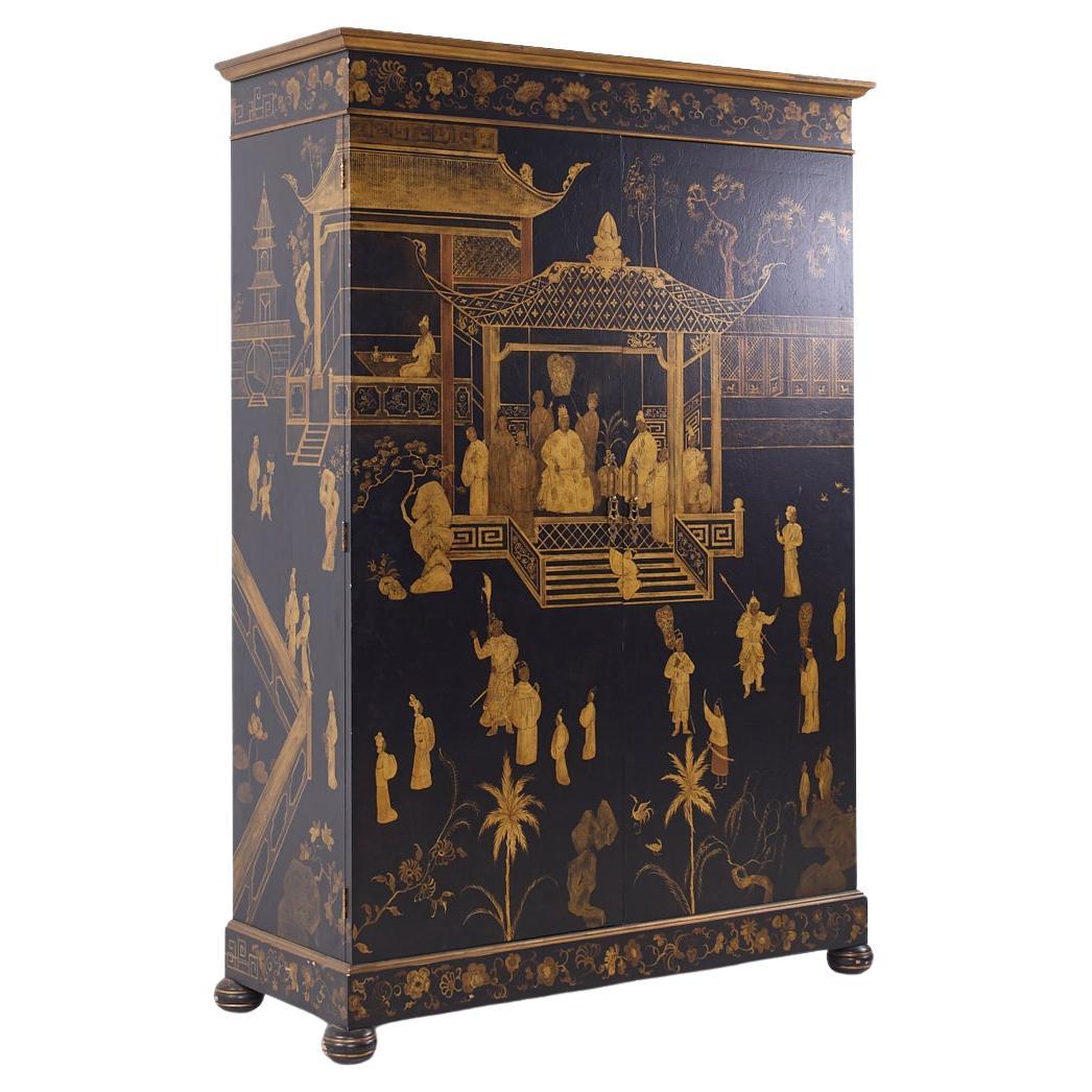 Julia Gray Chinoiserie Asiatischer Kleiderschrank Kommode im Angebot