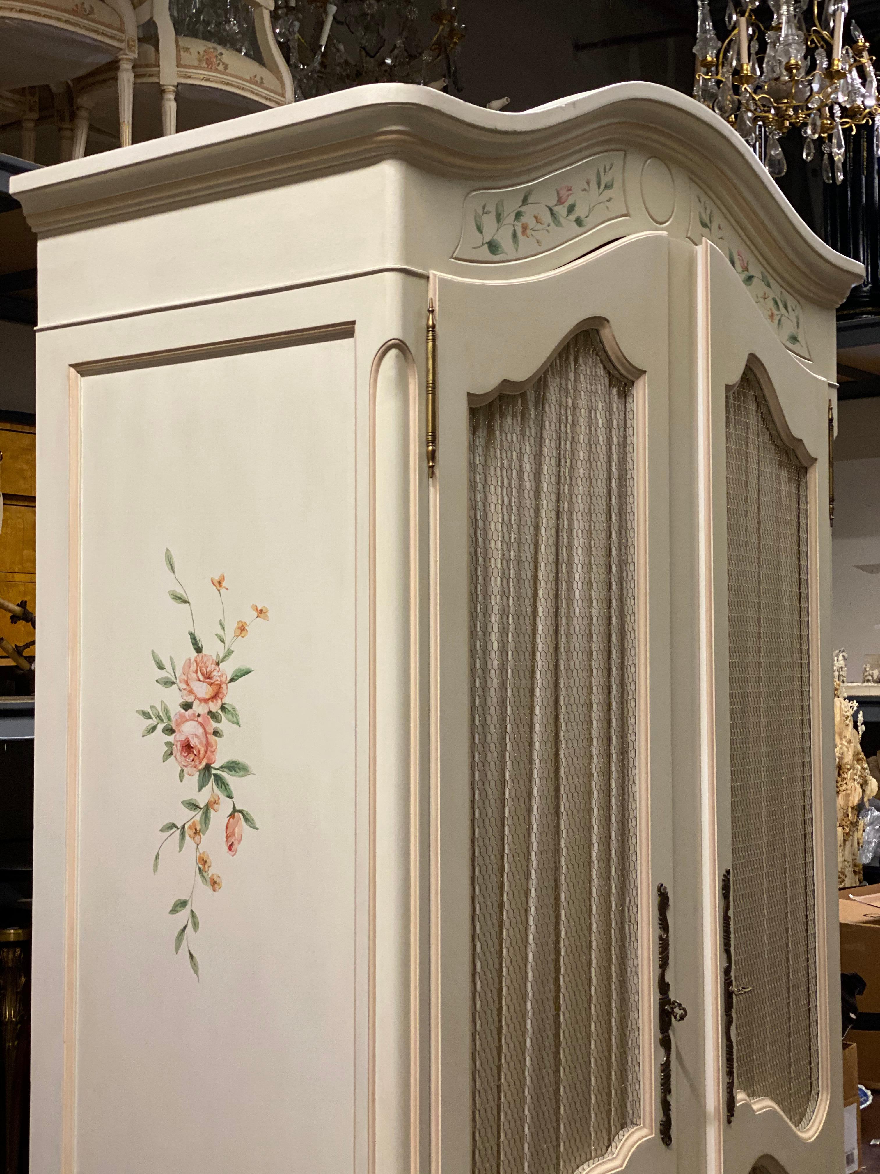 Julia Gray Custom Made Armoire In Good Condition In West Palm Beach, FL
