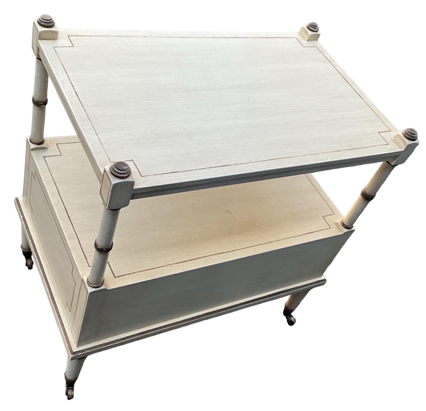 20th Century Julia Gray Ltd. Of New York French Louis XVI Painted Side Table