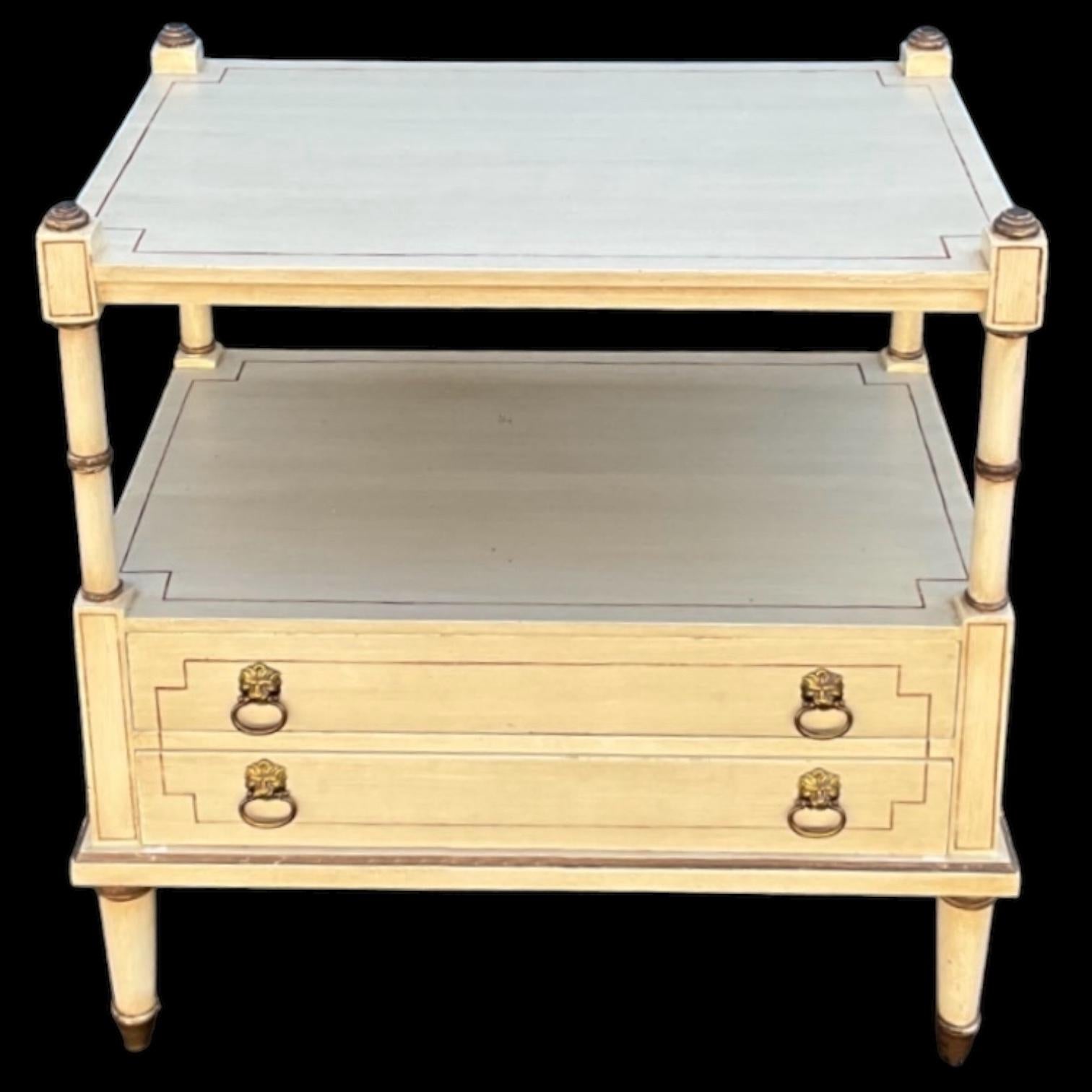 Julia Gray Ltd. Of New York French Louis XVI Painted Side Table 1