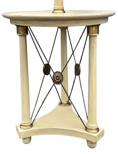 Julia Gray Ltd. Of New York Neo-Classical Style Painted Round Lamp Table