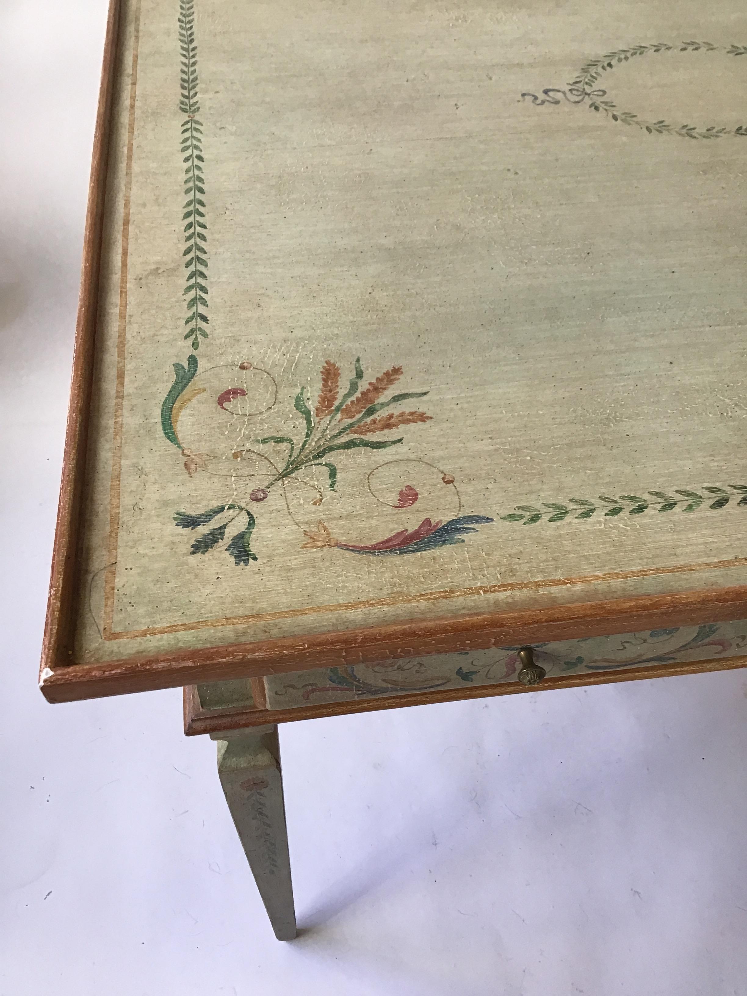 Julia Gray Oversized Painted Game Table 1
