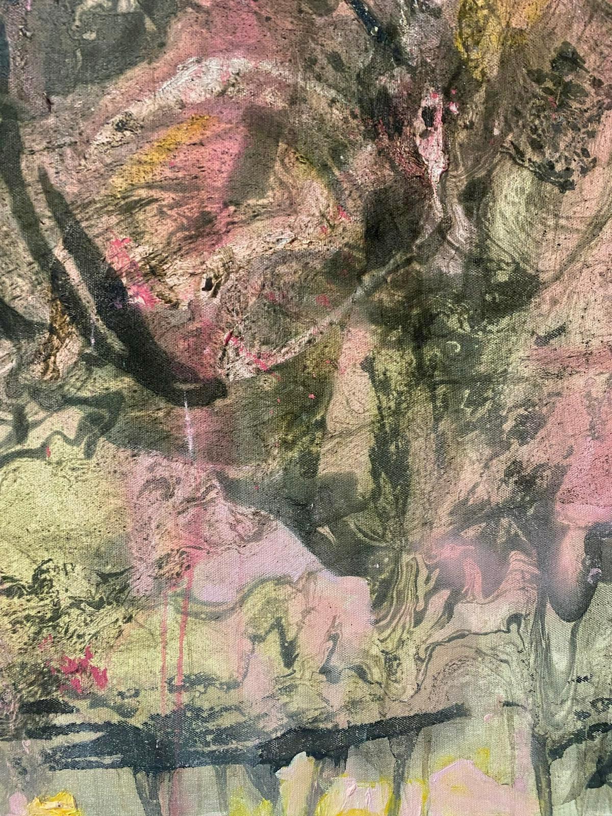 Senza titolo Espressionista astratto - Abstract Painting Marrone di Julia Habrat