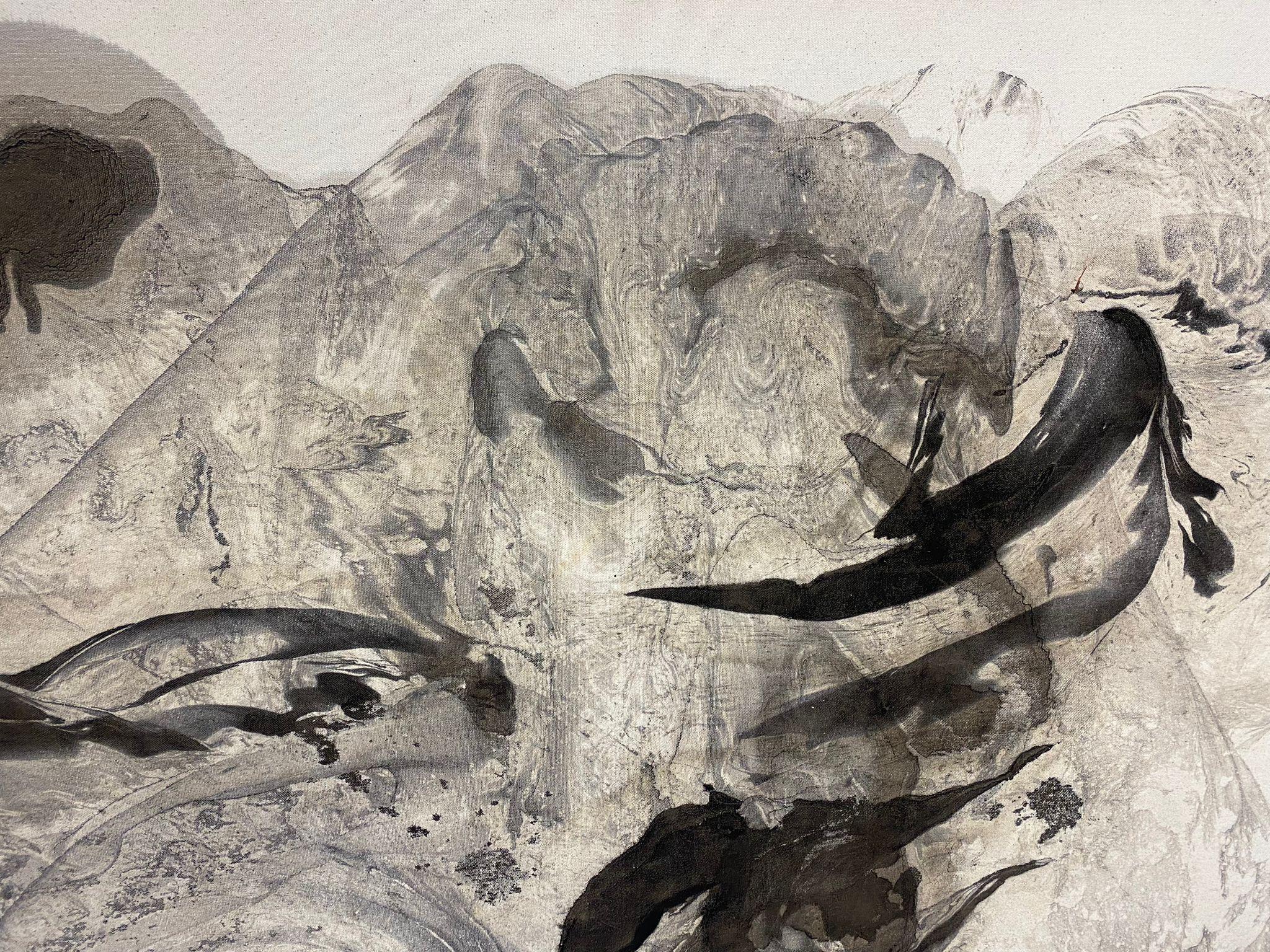 Senza titolo II Espressionismo astratto - Painting di Julia Habrat
