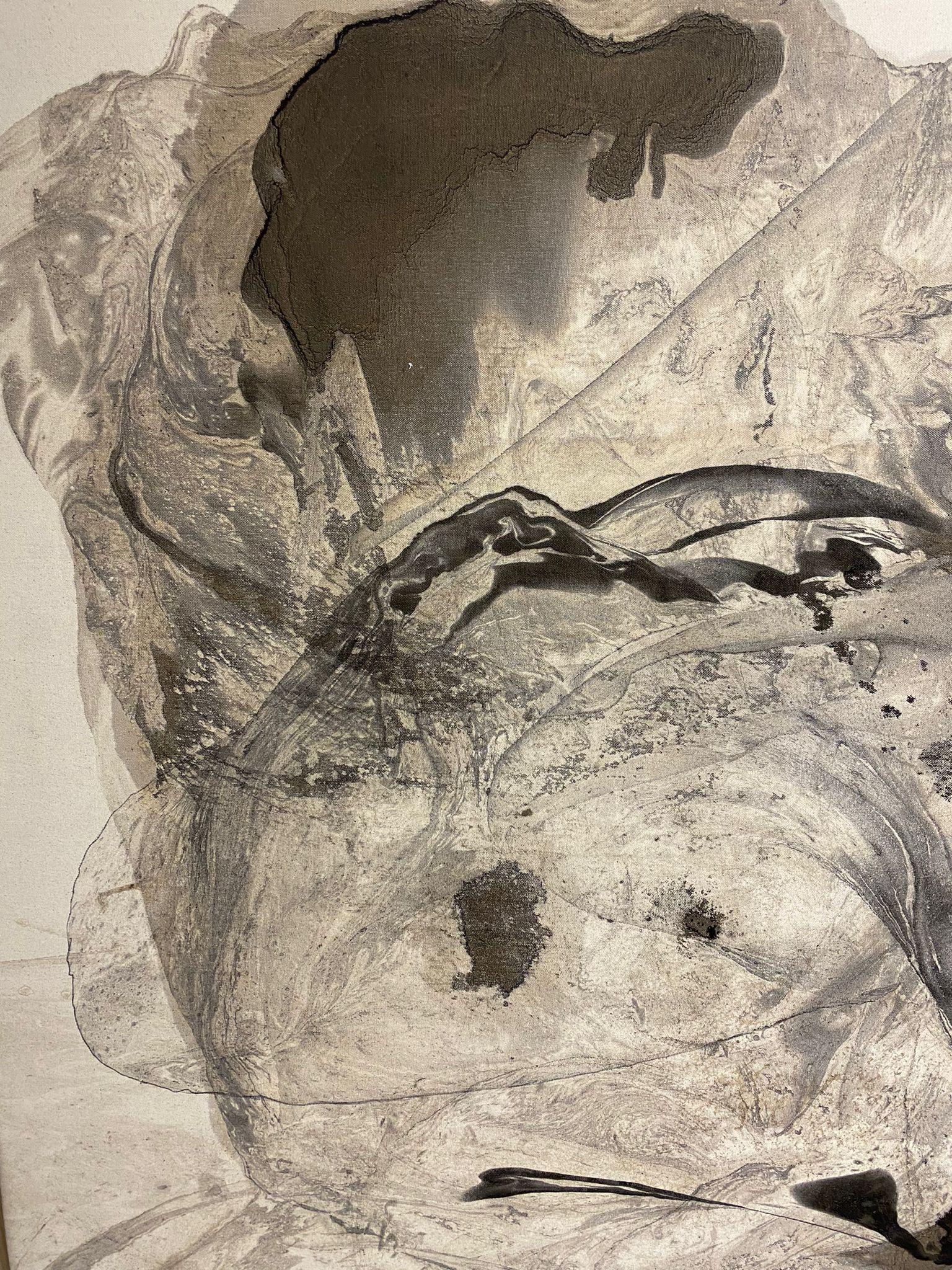 Senza titolo II Espressionismo astratto - Abstract Painting Marrone di Julia Habrat