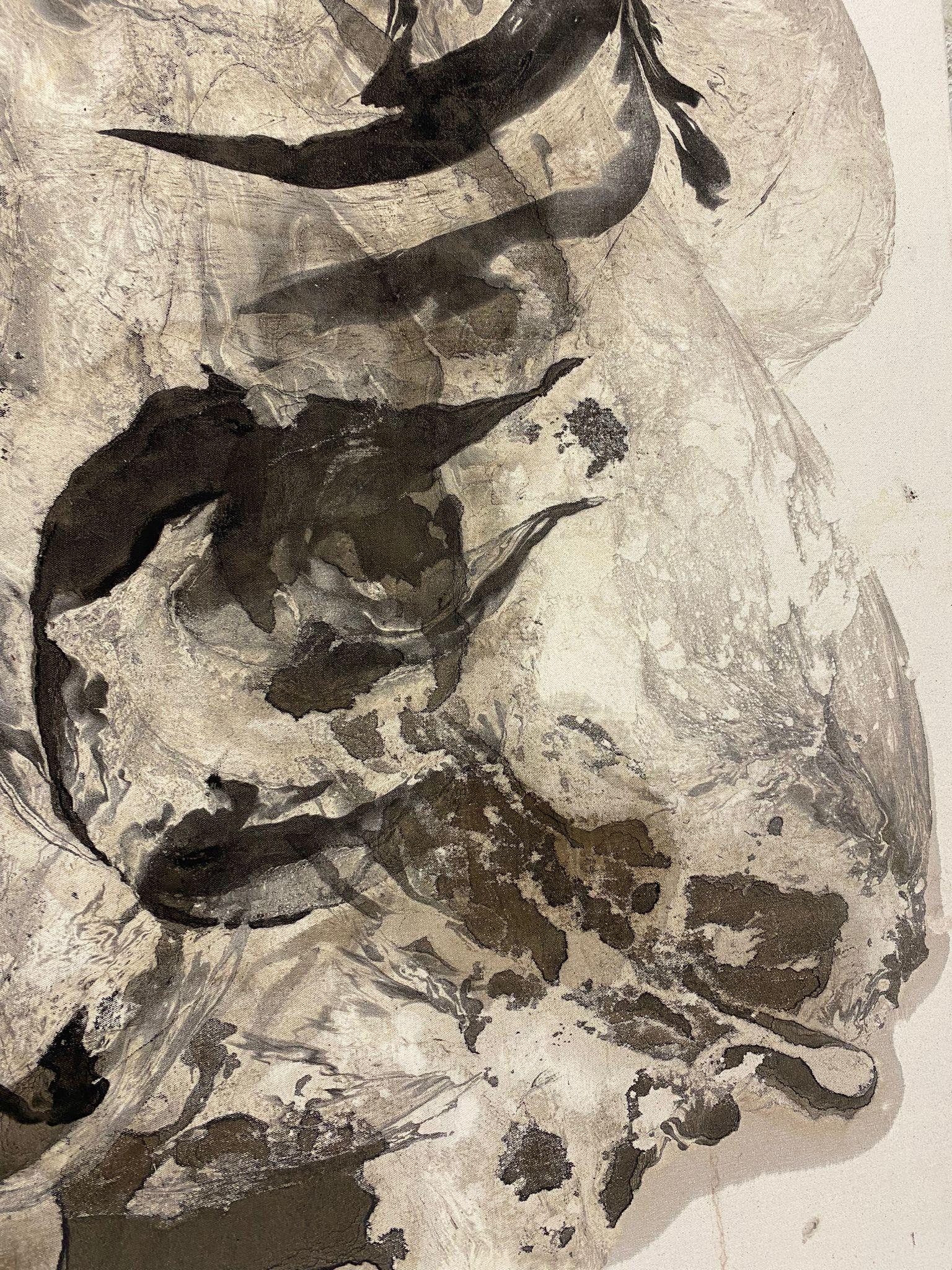 Senza titolo II Espressionista astratto 
Artista firmato in basso a destra sul retro Mixed Media su tela. 
Julia Habrat è nata nel 1997 a Cracovia, in Polonia. Si è laureata presso l'Università di Belle Arti di Poznan, dove si è specializzata in