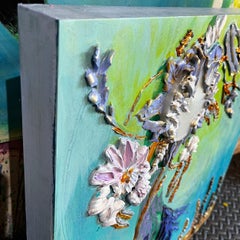 Paso ligero, Técnica mixta sobre panel de madera