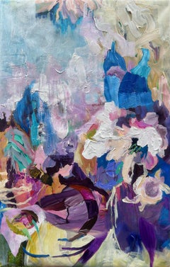 Blaue Glocken, Abstraktes Gemälde