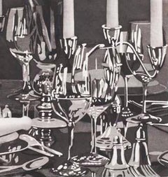 Dining Room with Horse Painting