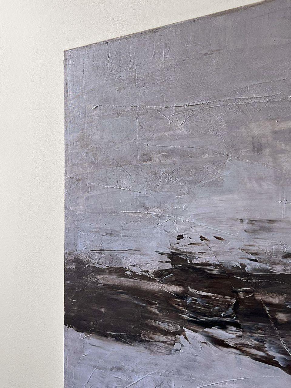 The fog, Gemälde, Acryl auf Leinwand (Abstrakter Expressionismus), Painting, von Julia Jozwiak
