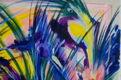 Garden, Acrylic, Flashe and oil on raw canvas, 40x50cm, 2021