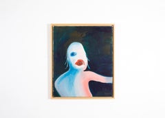 «Self portrait» Contemporary Abstract Oil Painting on Canvas, 2017 Expressionism