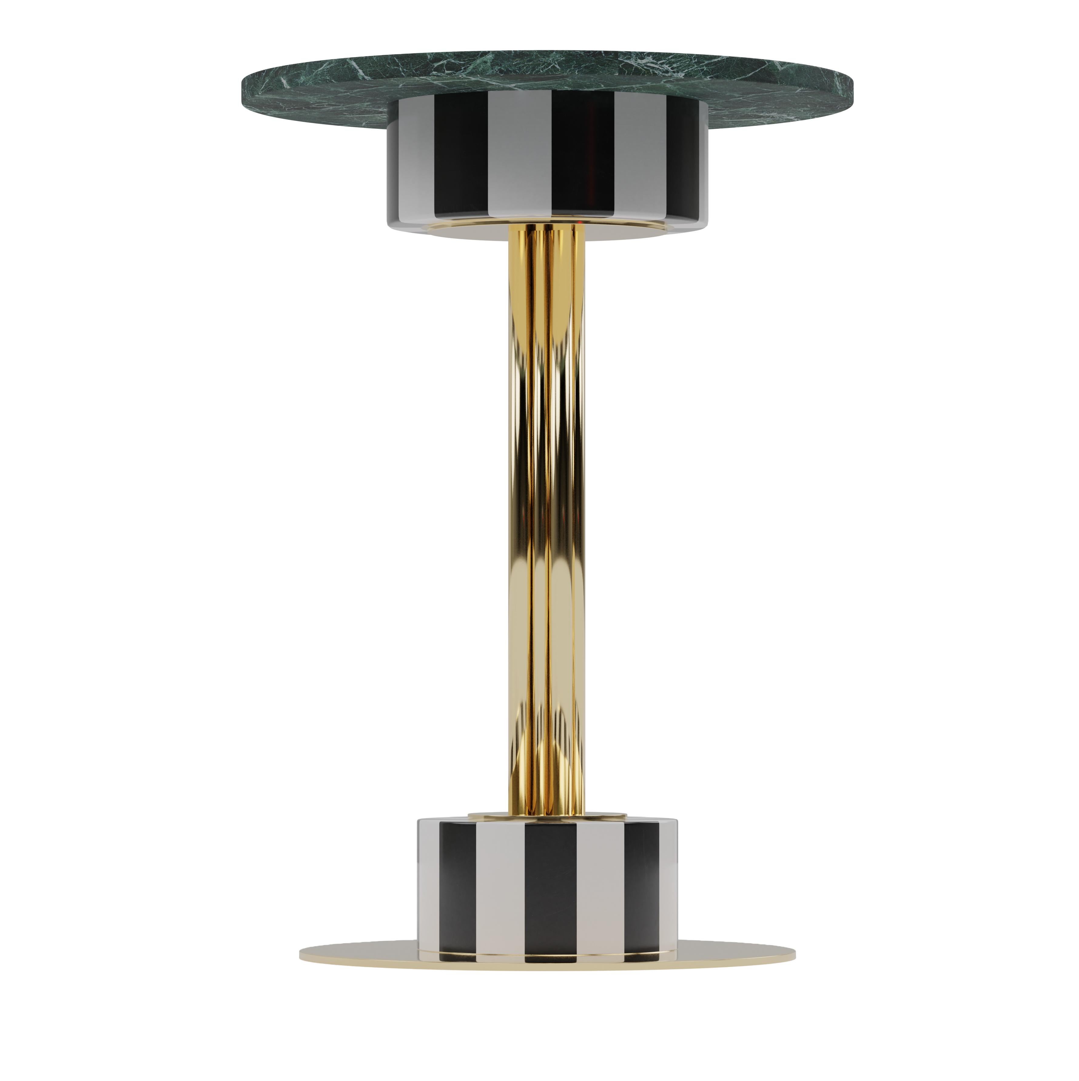 Julia marble table, royal stranger

Dimensions:
width 75cm, height 105 cm, depth 75 cm

Inspired by the femininity and using bold and vibrant color schemes, this collection is meant to be positive and happy, celebrating the inner beauty,