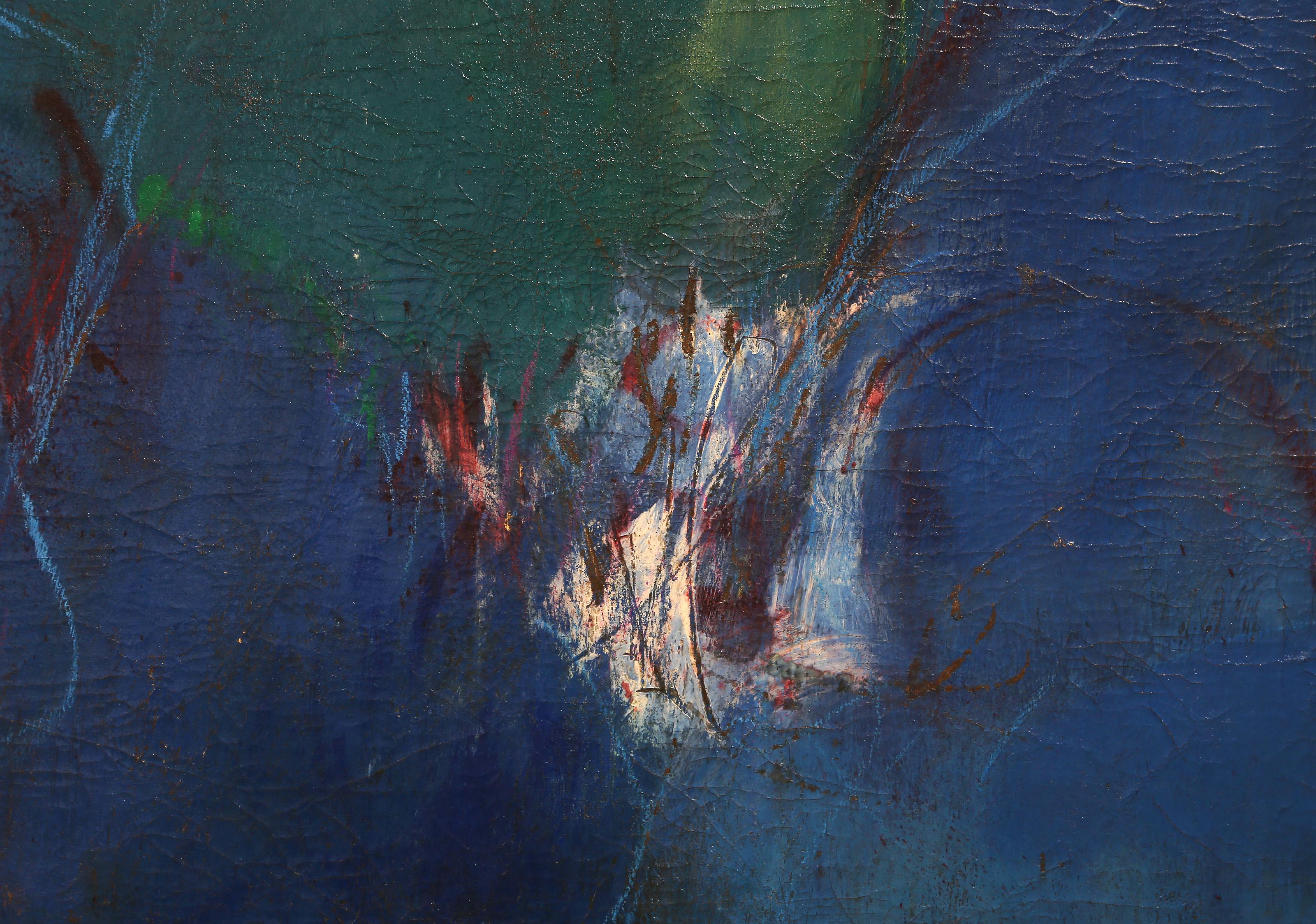 Heaven Can Wait, Modern Acrylic Painting on Canvas by Julia Marc For Sale 1