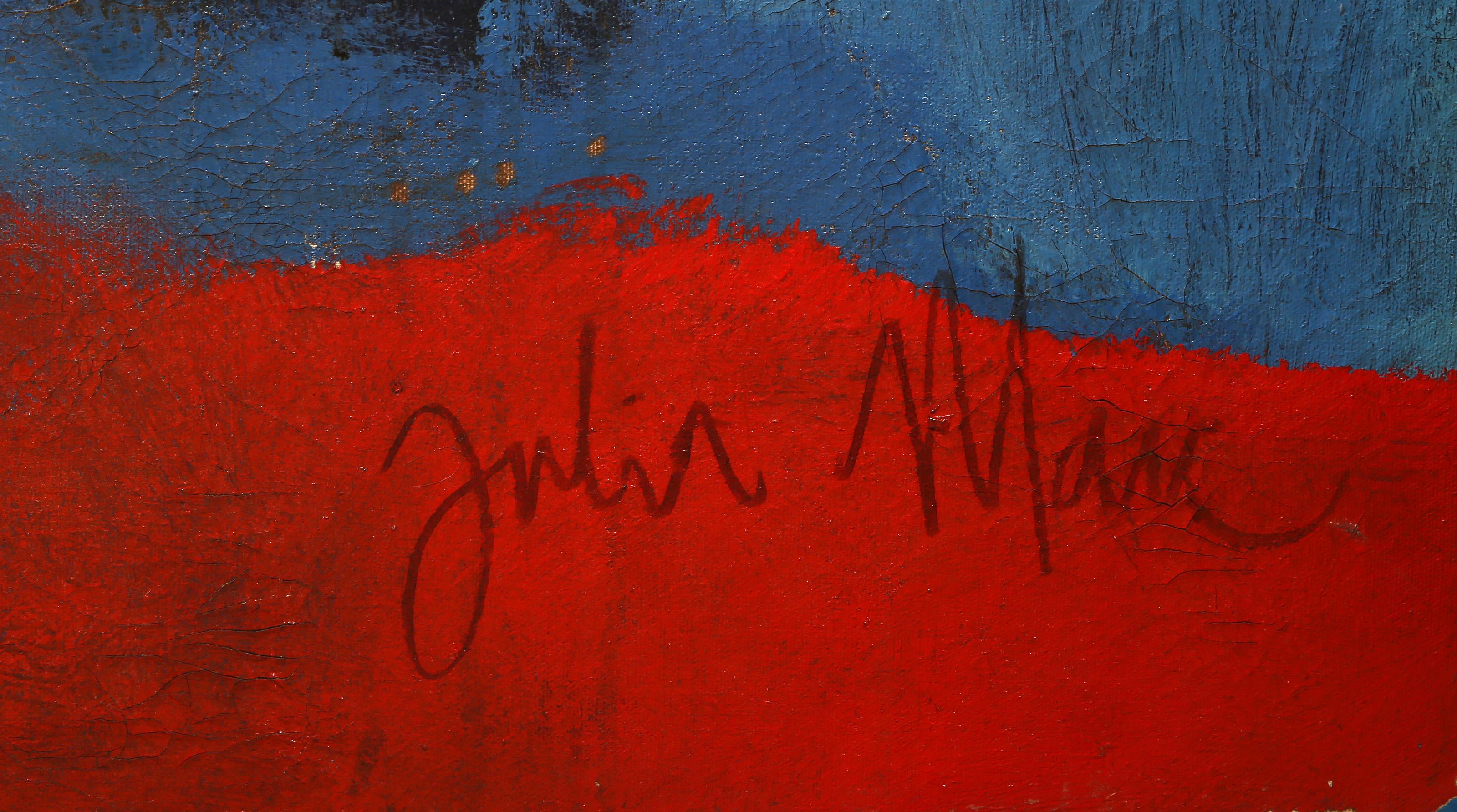 Heaven Can Wait, Modern Acrylic Painting on Canvas by Julia Marc For Sale 2
