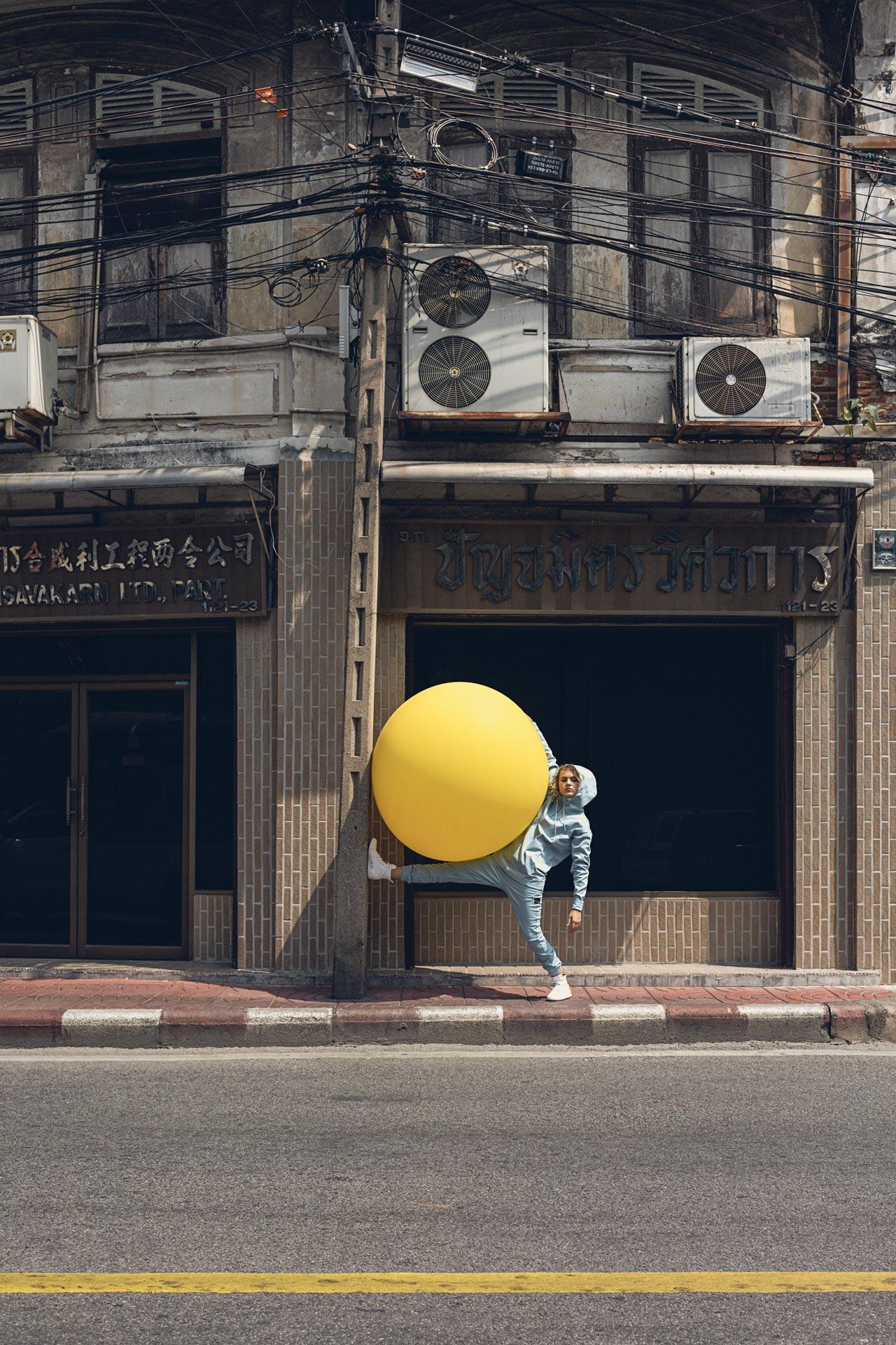 Julia Marie Werner Figurative Photograph - Big Yellow Balloon #2