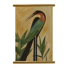 Júlia Martine Miranda - Pittura contemporanea di uccelli tropicali, olio su tela 2026