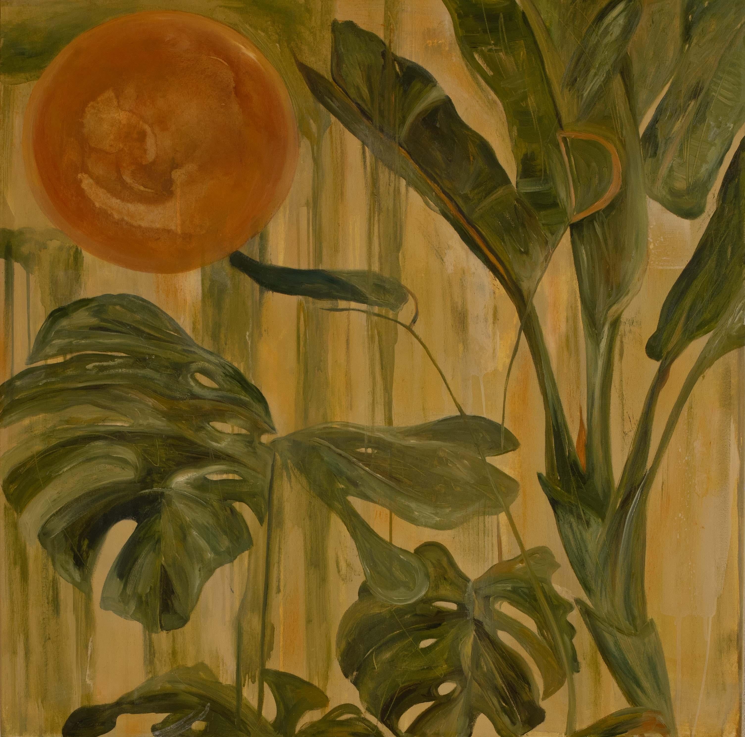 Júlia Martins Miranda – Contemporary Tropical Flora Painting, Oil on Canvas 2026