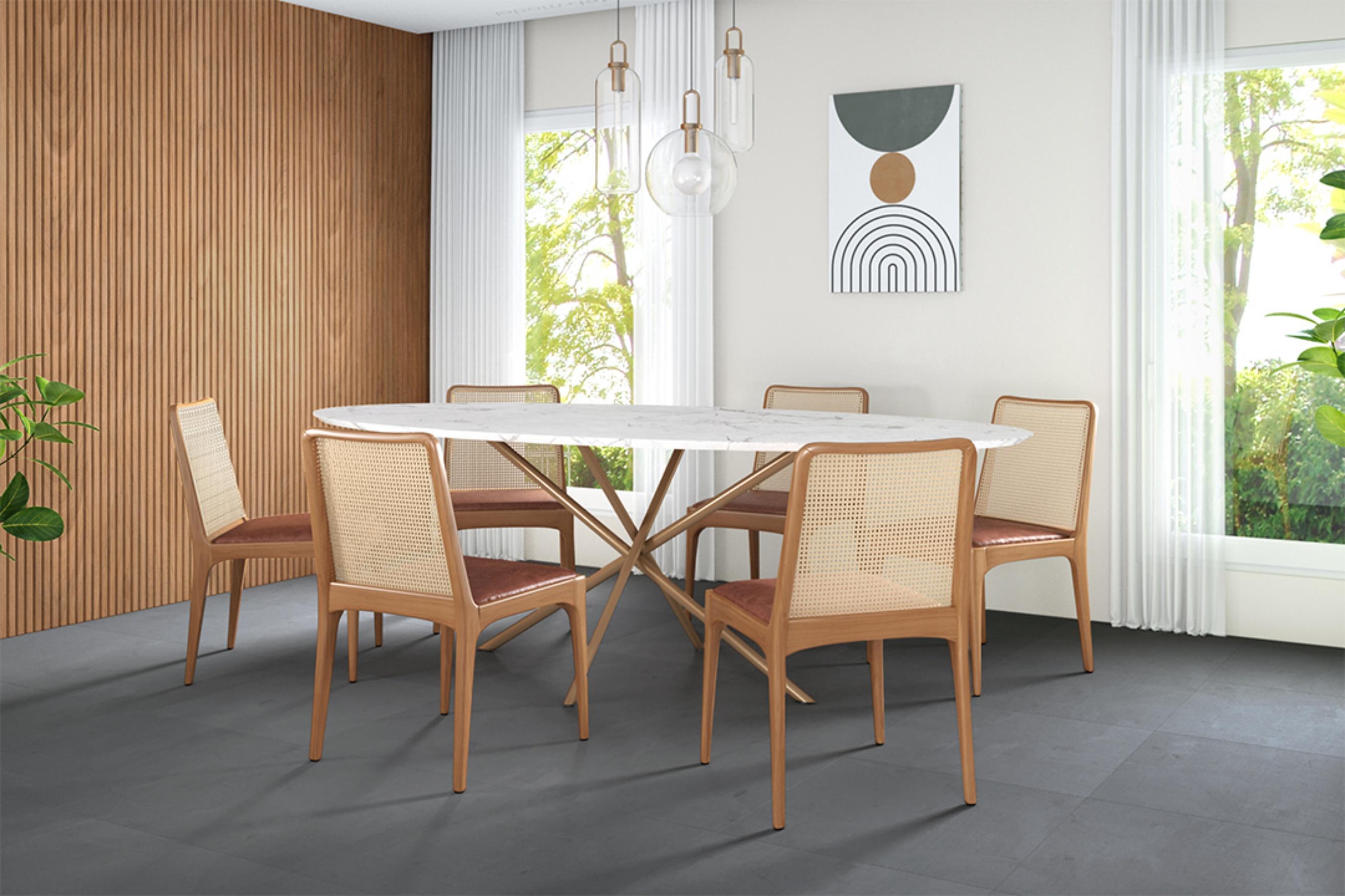 Minimalistischer Stuhl „Julia“ aus Massivholz und handgewebtem, maßgefertigt im Angebot 1