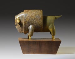 "Evolución, Bisonte" (2019) Por Julia Mulligan, Escultura de cerámica original