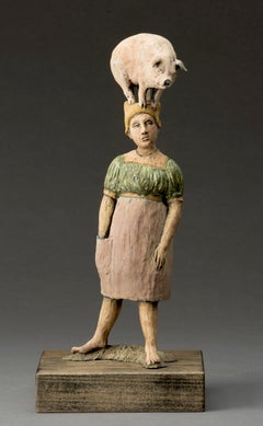 "Presente: Tense" (2013) di Julia Mulligan, scultura originale in ceramica