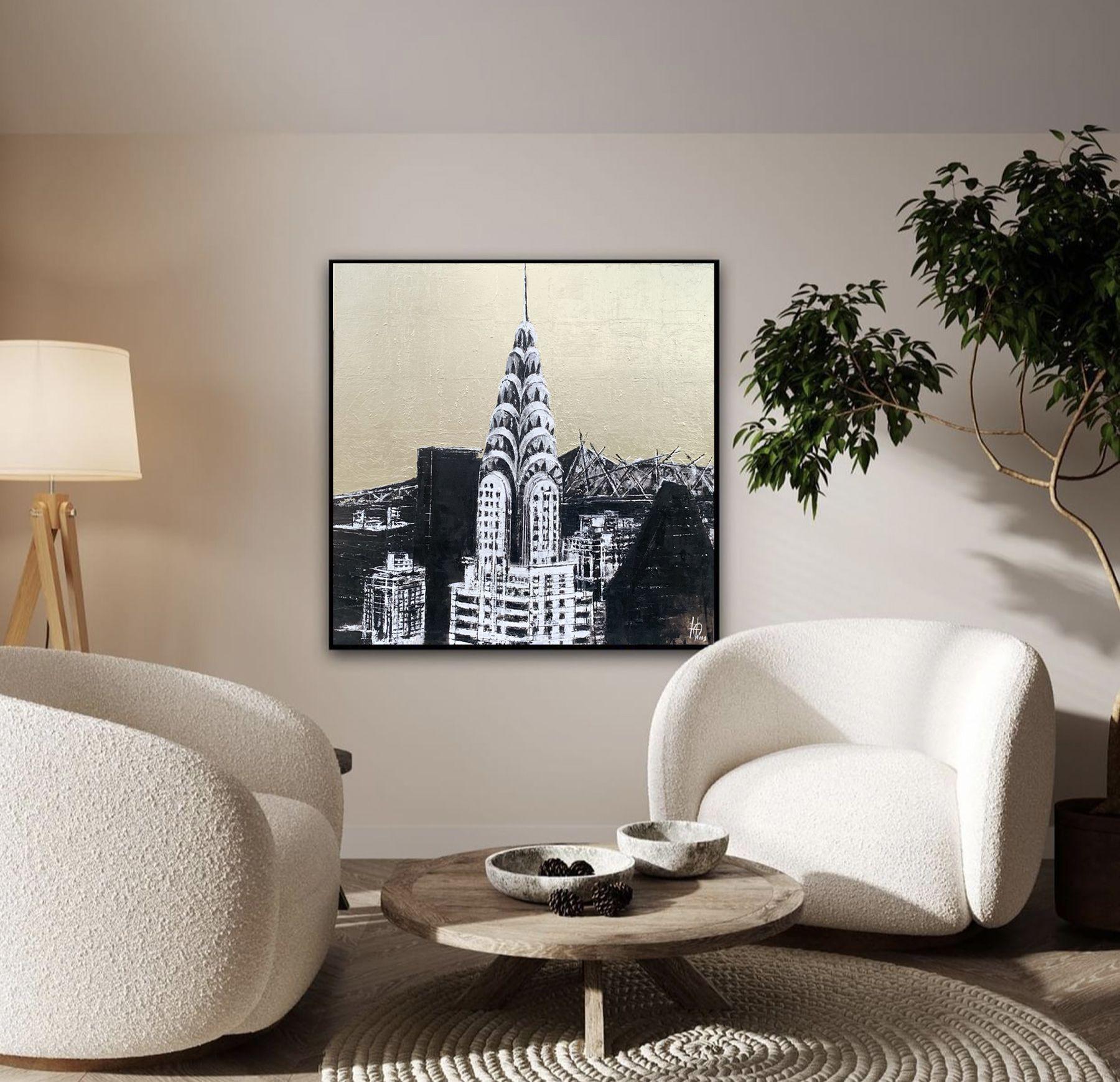 Ich liebe es, Architektur zu malen. New York City war für mich schon immer eine unerschöpfliche Quelle der Inspiration. Ich hoffe, dass andere Menschen an diesem Bild ebenso viel Freude haben werden wie ich an der Entstehung.    Abstraktes