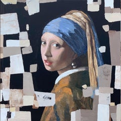 Girl with a Pearl Earring, Painting, Oil on Canvas