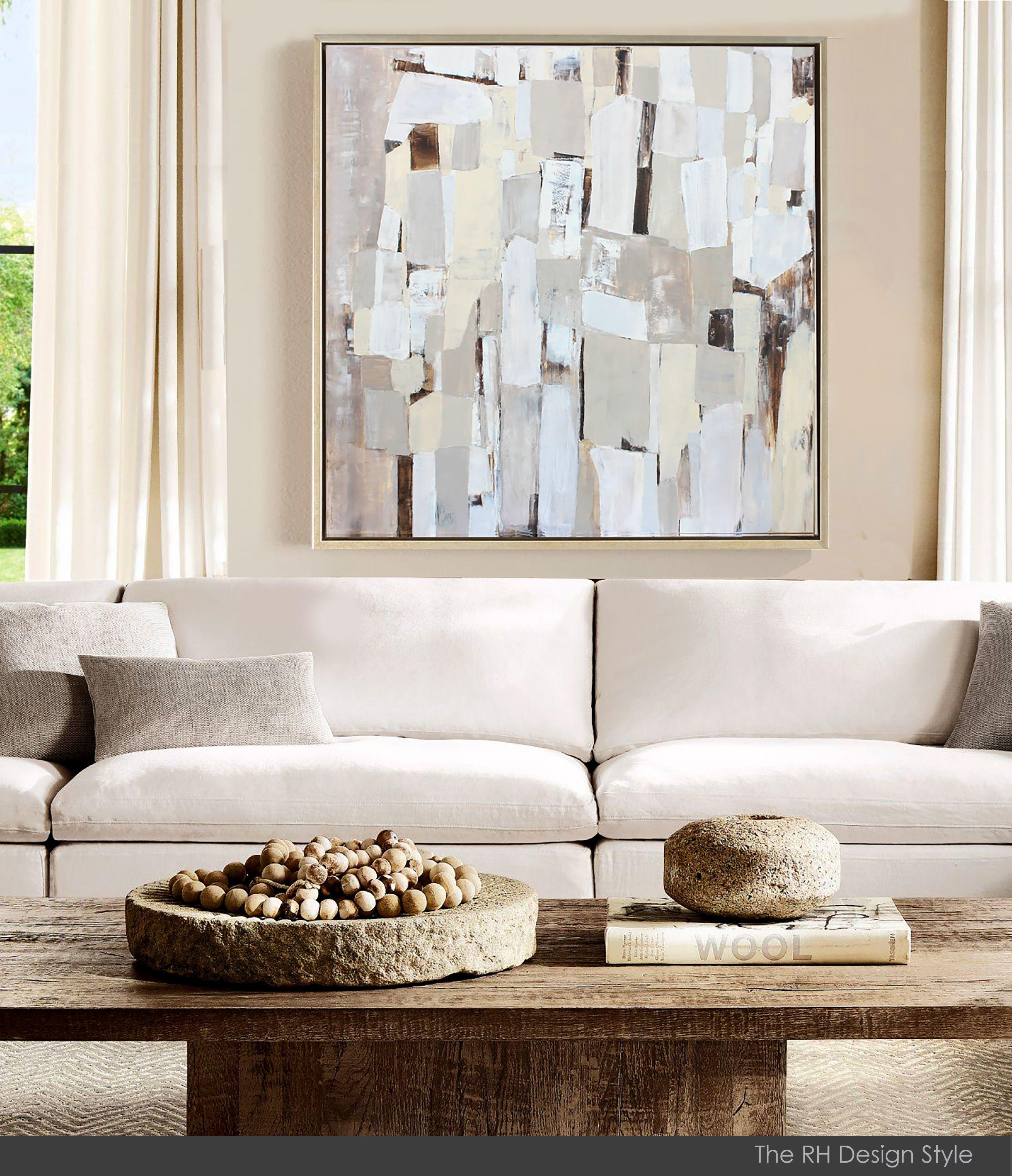 Abbagliamento del sole, Pittura, Olio su tela - Abstract Painting Grigio di Julia Niiazbekova