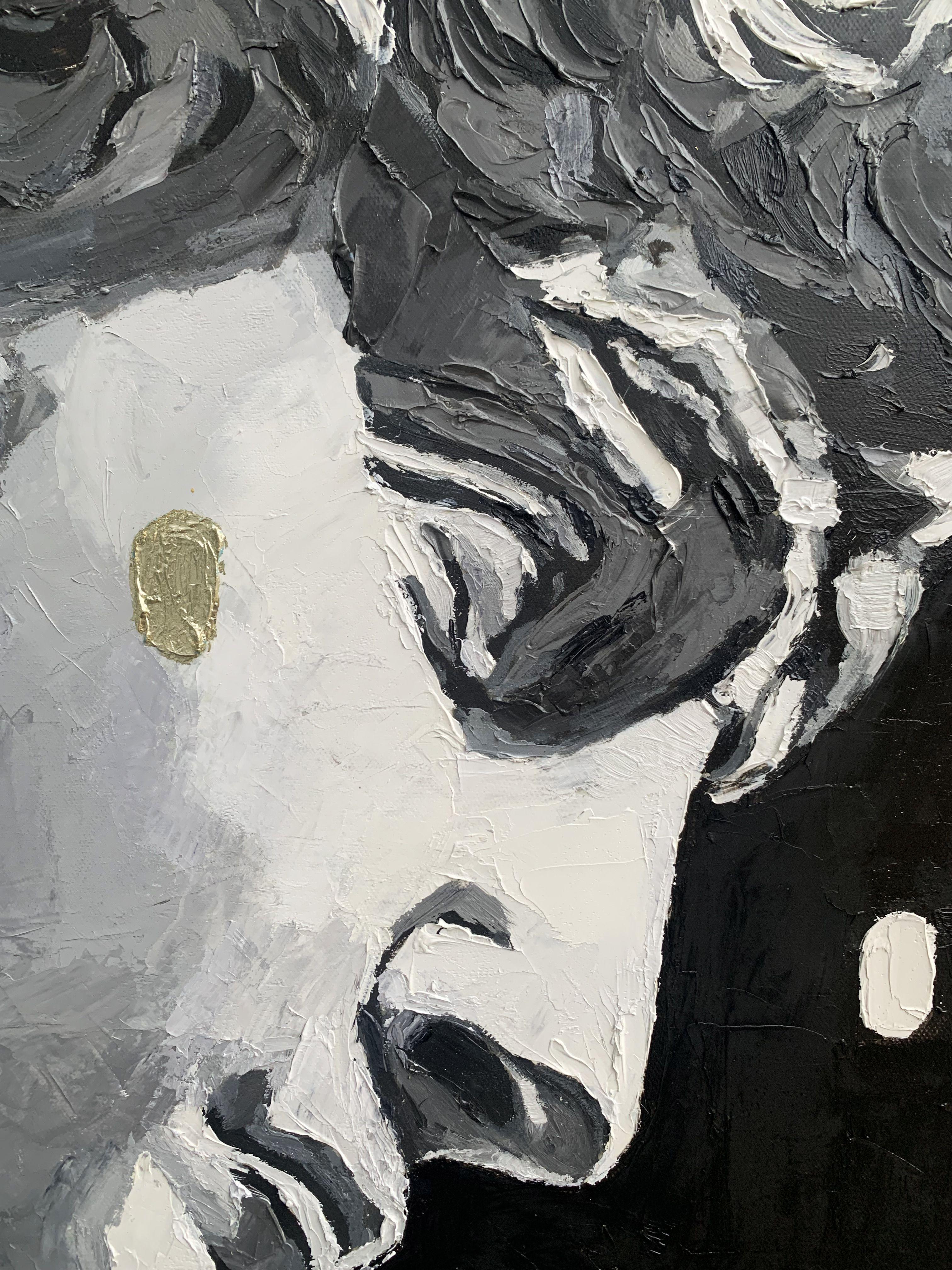 Doccia d'oro, Pittura, Olio su tela - Painting di Julia Niiazbekova