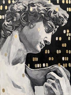 Doccia d'oro, Pittura, Olio su tela
