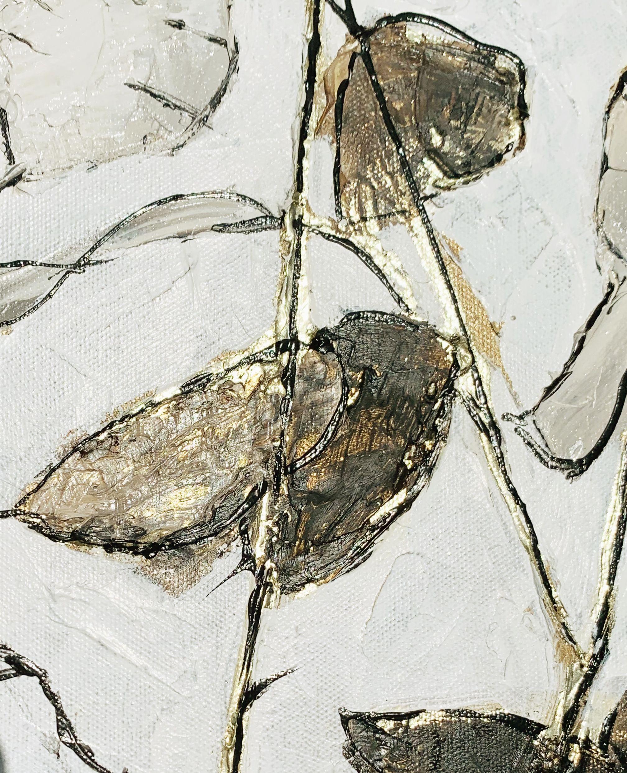 Lunaria, Painting, Oil on Canvas For Sale 2