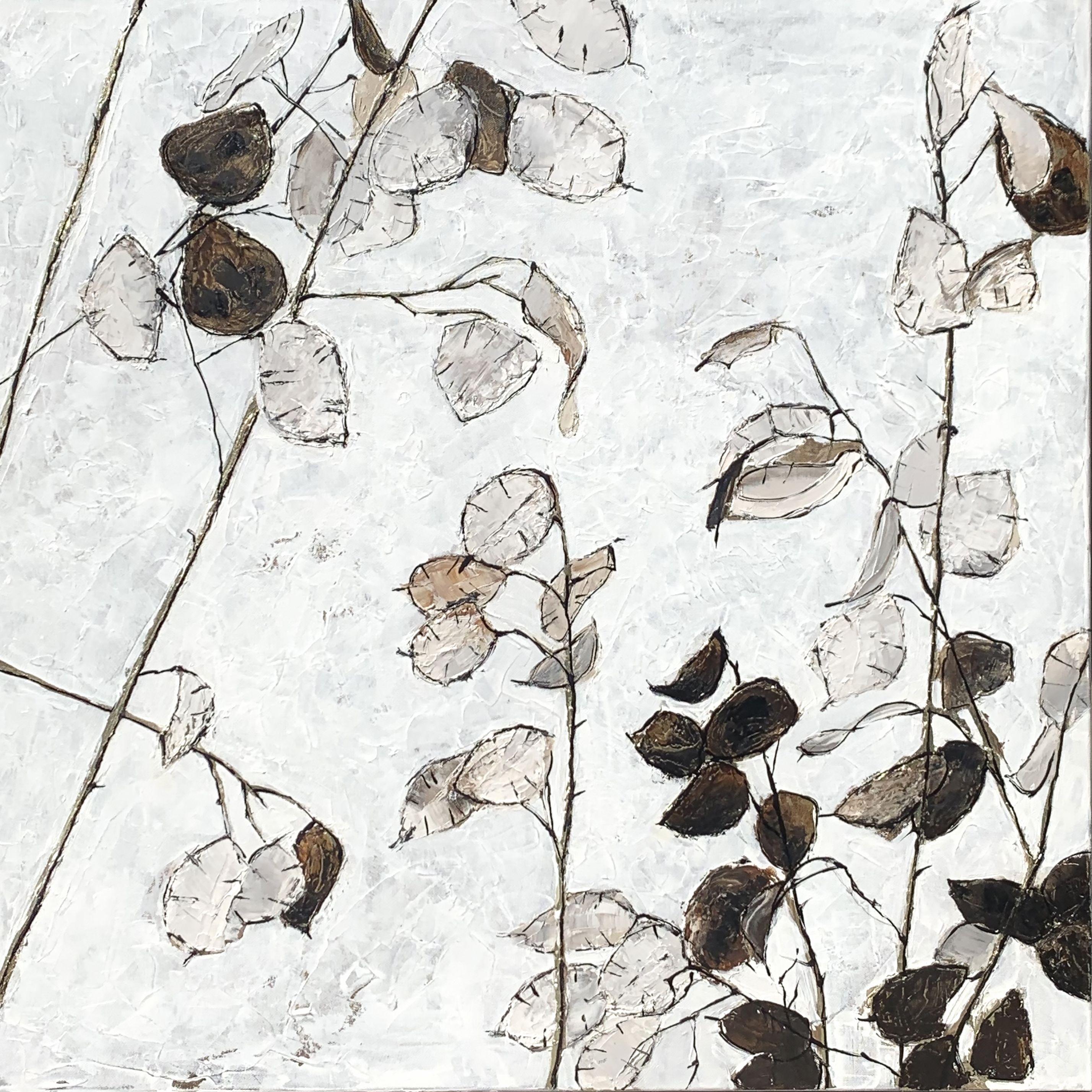 Julia Niiazbekova Abstract Painting - Lunaria, Painting, Oil on Canvas