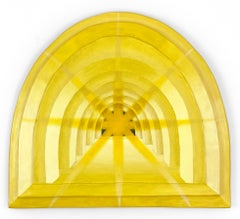 El Gran Salón del Sol, geométrico, arquitectura, sol, rayos amarillos, arcos