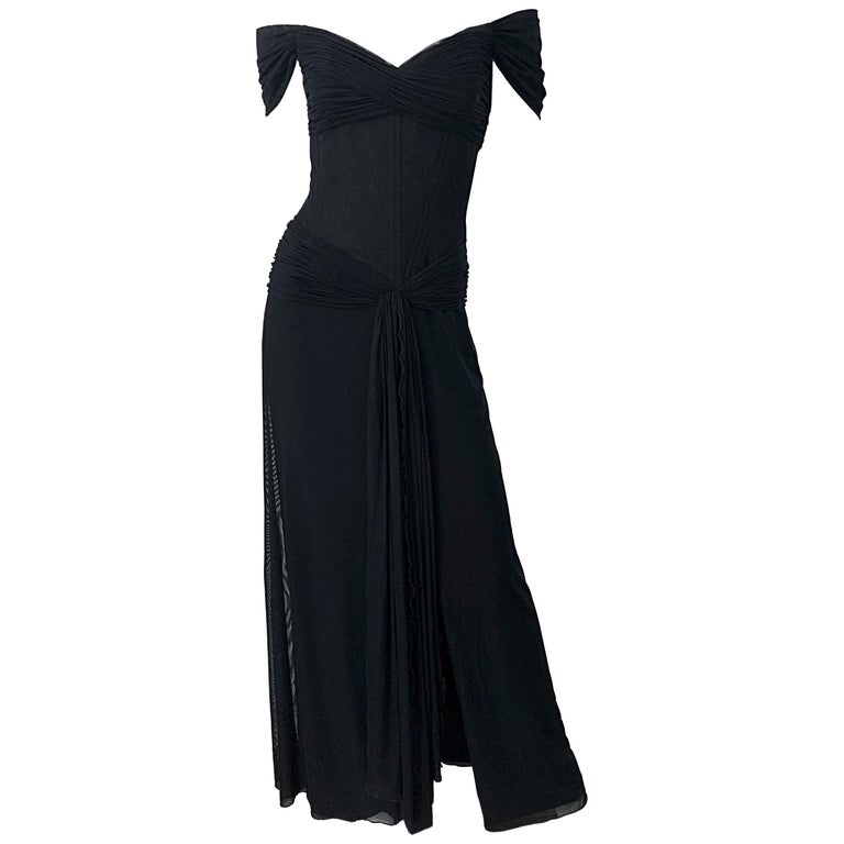 Julia Roberts Pretty Woman Vintage Vicky Tiel Couture Sz 12 Black 1980s Gown  at 1stDibs | julia roberts black dress pretty woman, black gucci dress from pretty  woman, gucci dress pretty woman