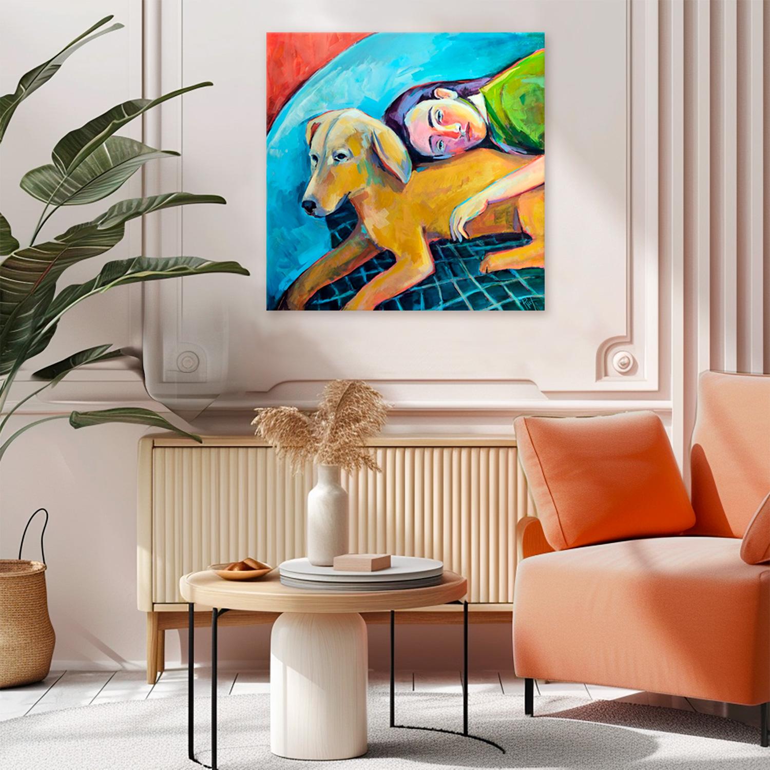 Immer an meiner Seite (Moderne), Painting, von Julia Ruf