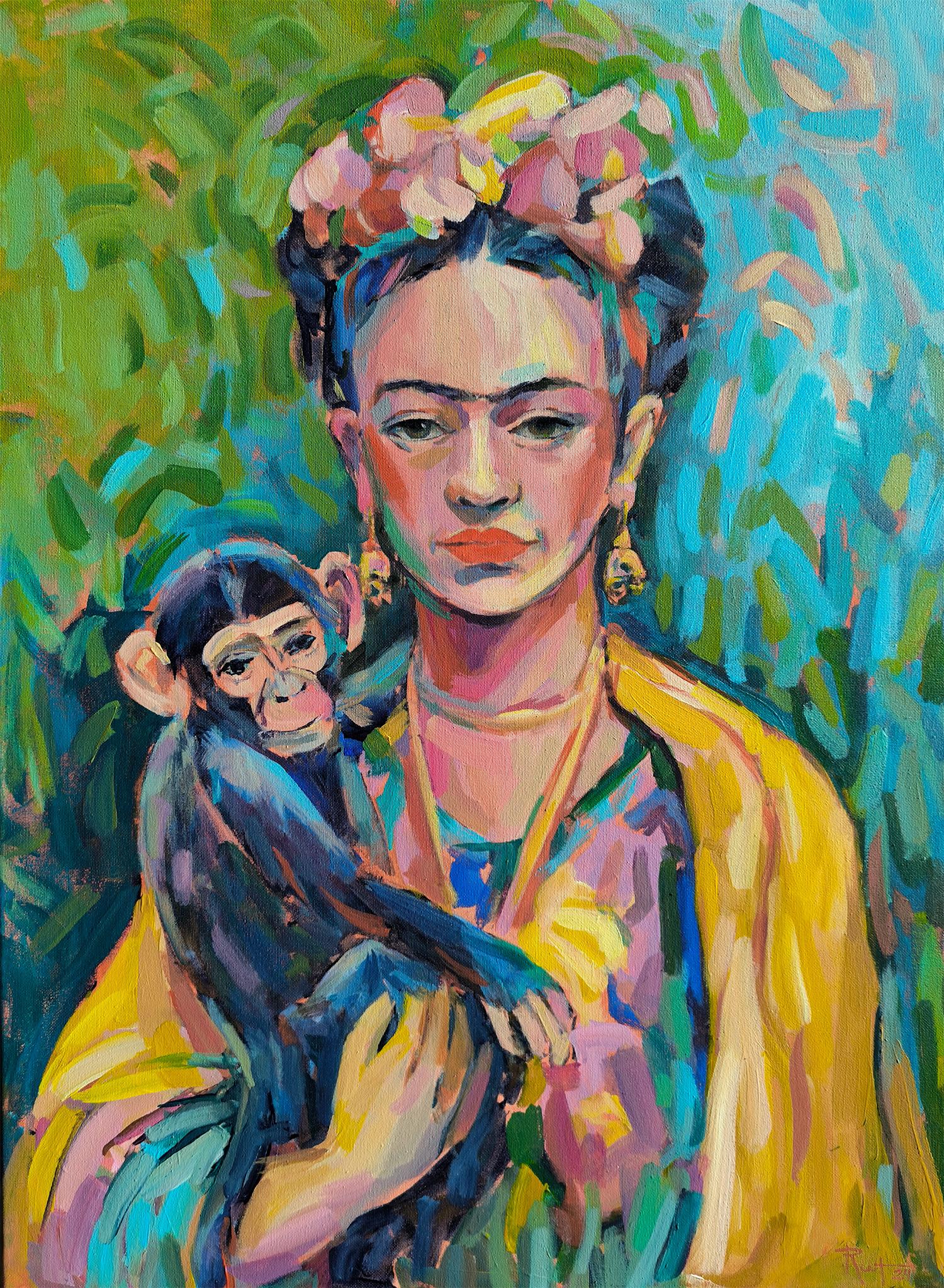 Julia Ruf Portrait Painting – Frida Kahlo