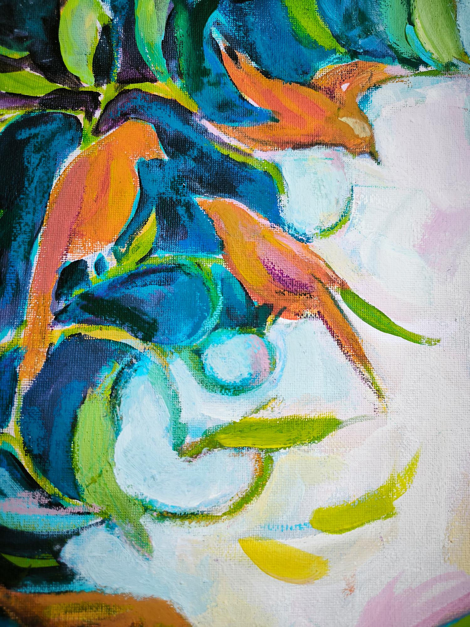 Painting of a young woman — “The Sky Within” For Sale 7