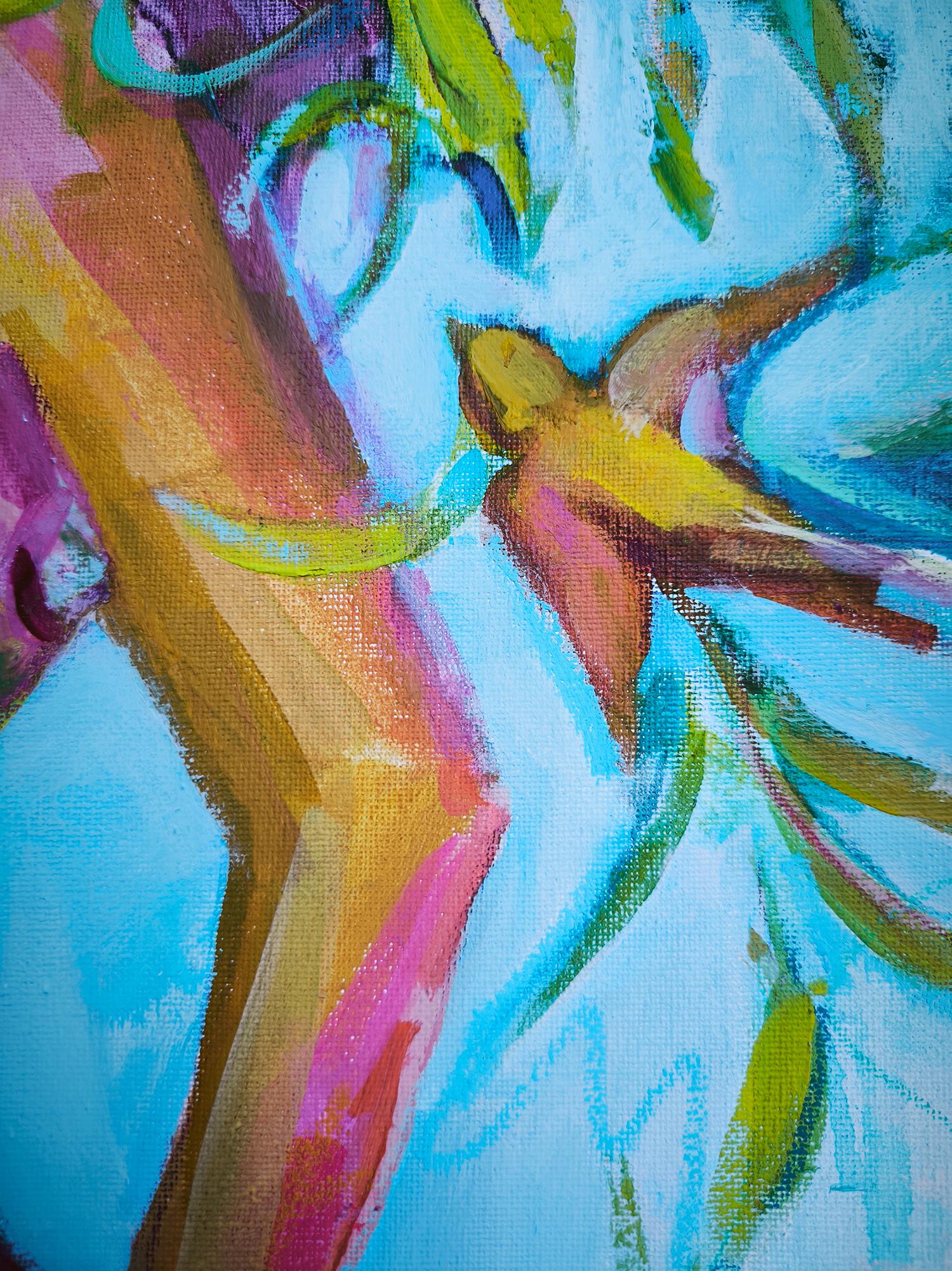 Painting of a young woman — “The Sky Within” For Sale 9