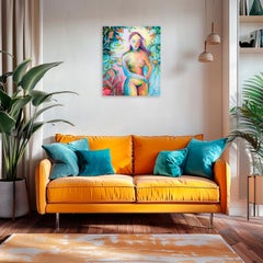 Painting of a young woman — “The Sky Within”