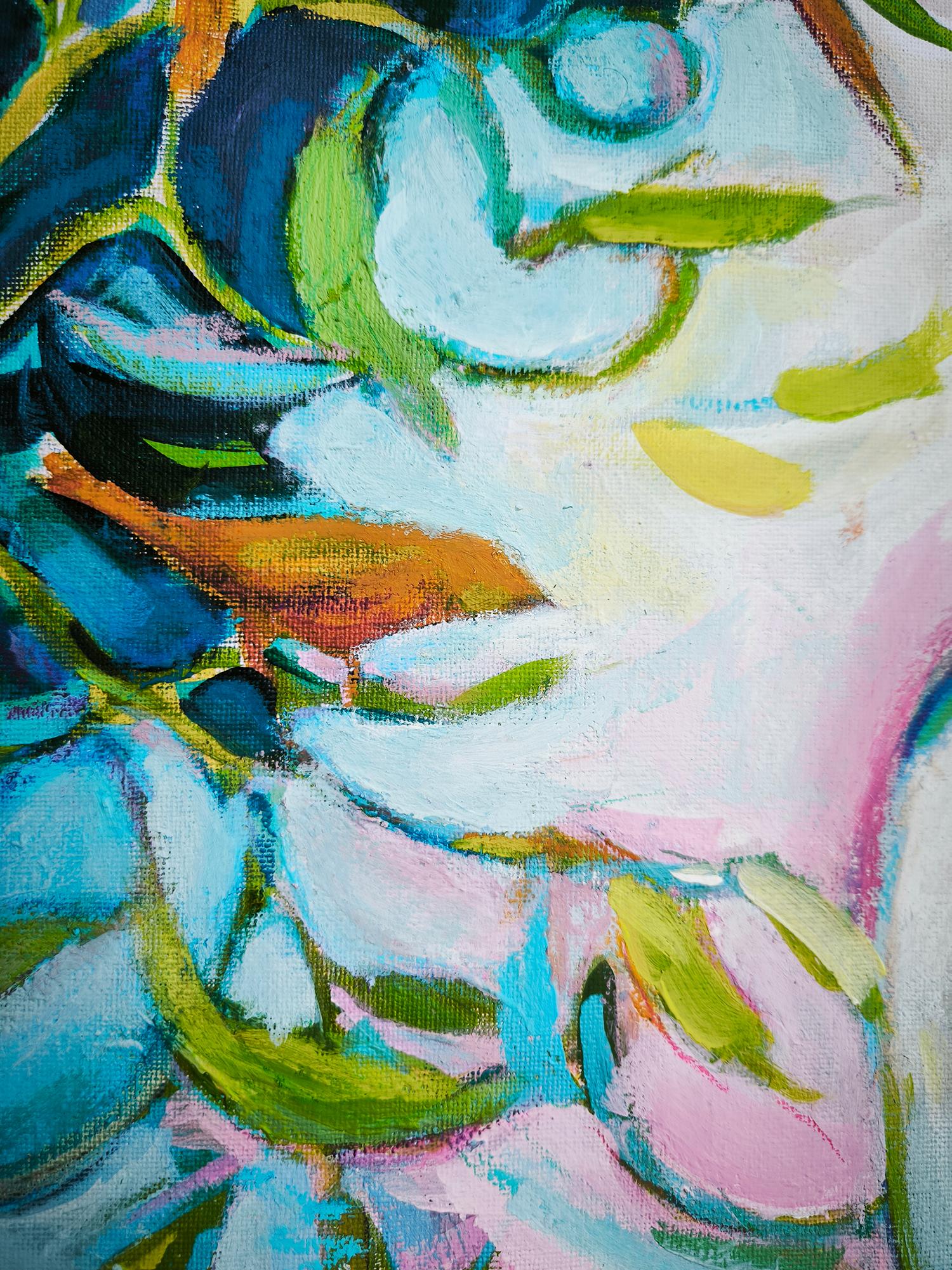 Painting of a young woman — “The Sky Within” For Sale 5
