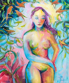 Painting of a young woman — “The Sky Within”