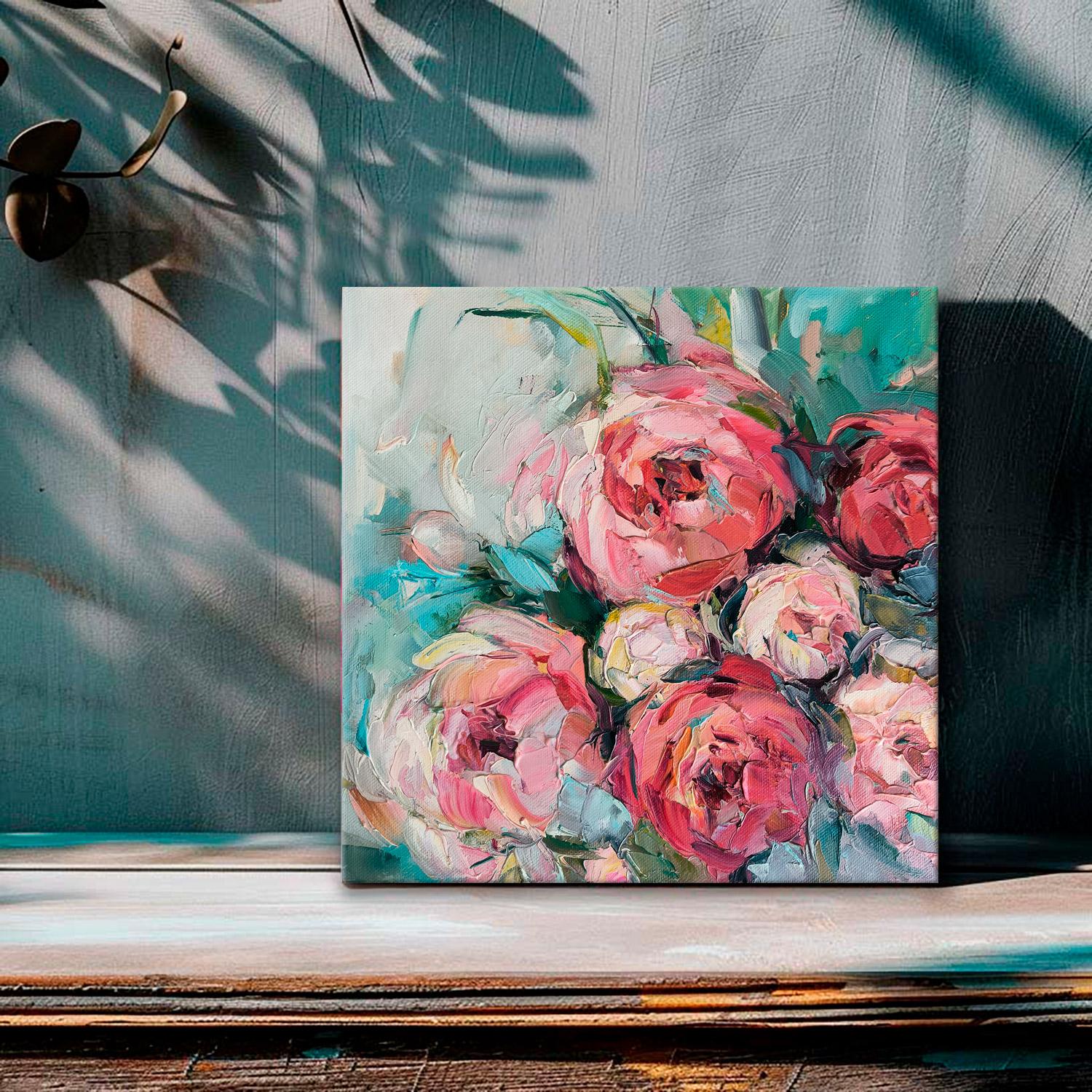 Peonie. Quadro originale floreale in vendita 1
