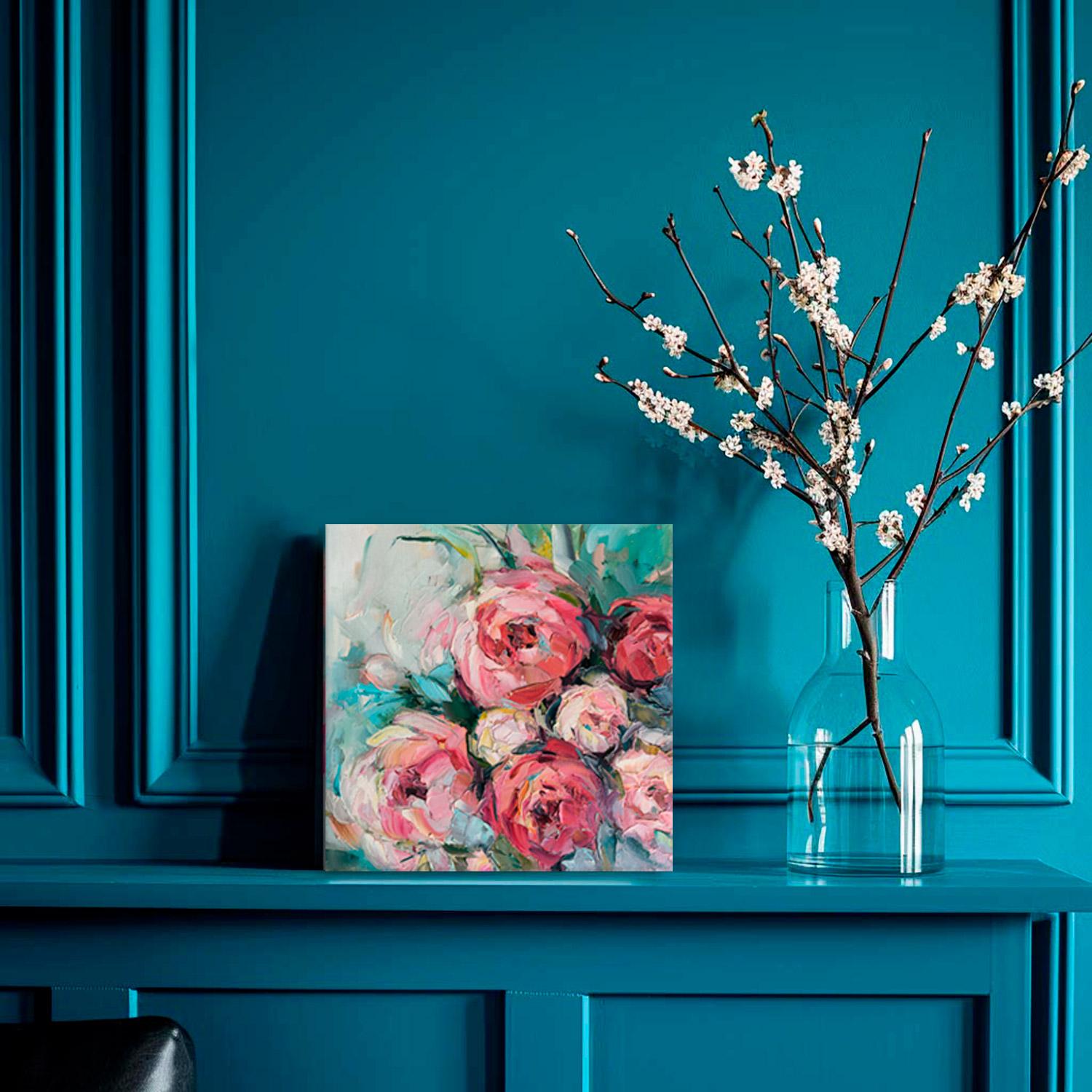 Peonie. Quadro originale floreale in vendita 3