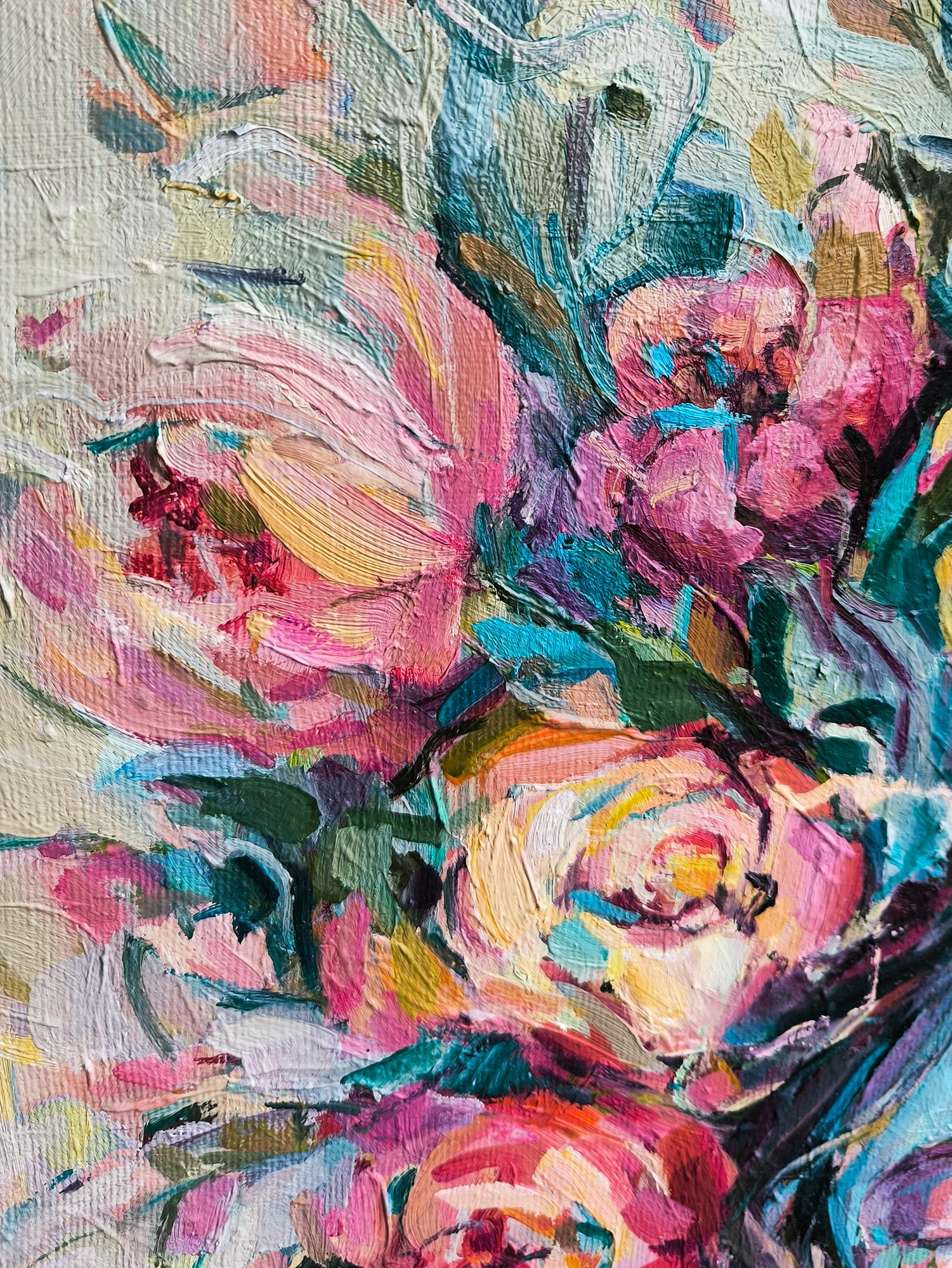Porträt einer Frau. Flora (Moderne), Painting, von Julia Ruf