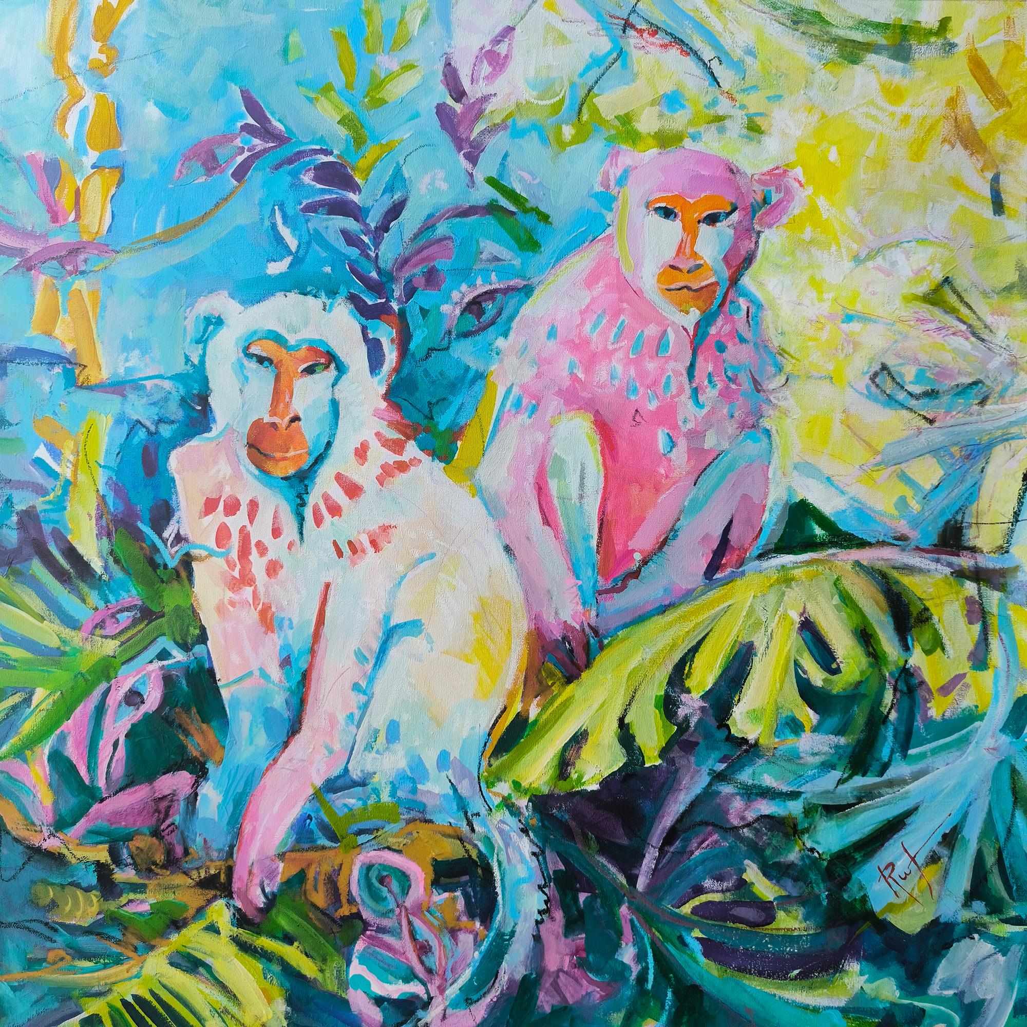 Julia Ruf Animal Painting – The Watchers